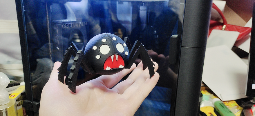 starve black spider by art models 3d print model - Mito3D