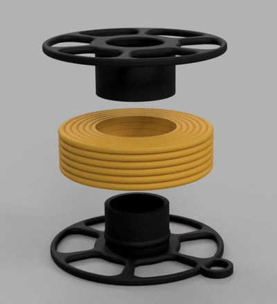 mini filamento carretel compartilhado by pfh10 dd arte modelos 3d print model - Mito3D