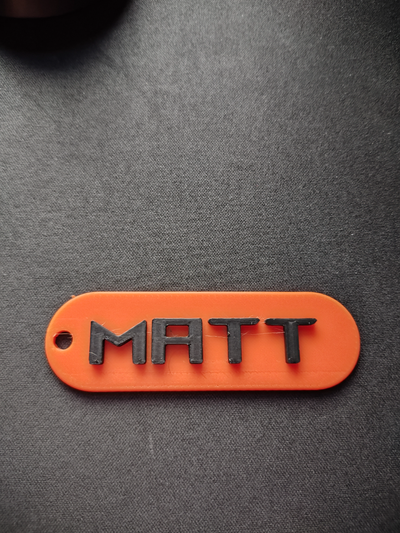 rounded keychain - add w text tool by priddyma fashion models 3d print model - Mito3D