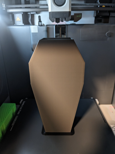 caixão vaso by vazio casa decoração vasemodo bruxas 3d print model - Mito3D