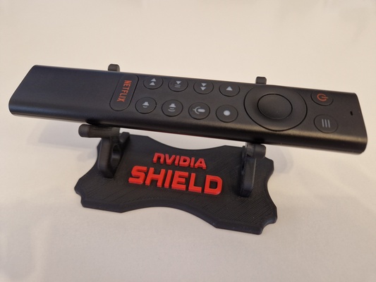 nvidia shield remote stand cover by chaot166 tools gadgets holder tv android television androidtv nvidiashieldtv shieldtv androidtvbox 3d print model - Mito3D