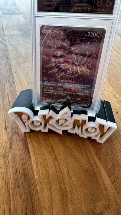 pokemon psa tarjeta estante soporte tarjetas st nder by neo racer arte modelos staender mapa tcg glurak charizard 3d print model - Mito3D