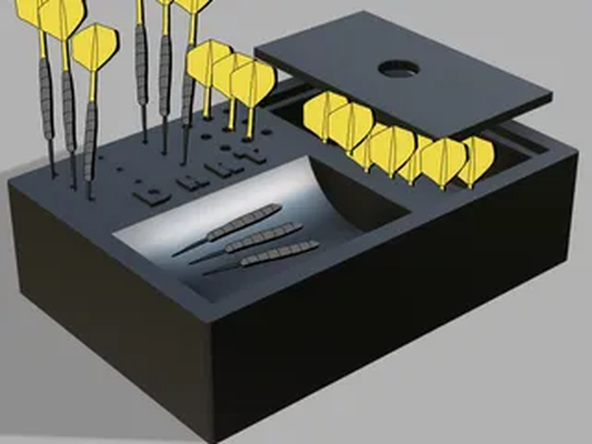 dart organizer box by landvoigt hobby & diy zone 3d print model - Mito3D