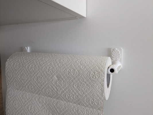 presto modificare carta asciugamano monstera pianta motivo by baggyp domestico casa modelli cucina titolare supporto tovagliolo 3d print model - Mito3D