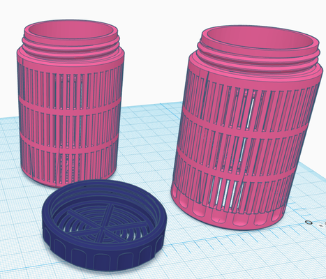 ams silica gal desiccant containers by xiangyucao 3d printer accessories 3d print model - Mito3D