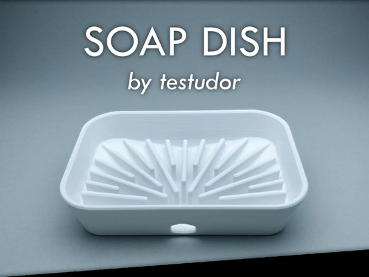 soap dish shared by jr2142 household house models soapbar bathroom 3d print model - Mito3D