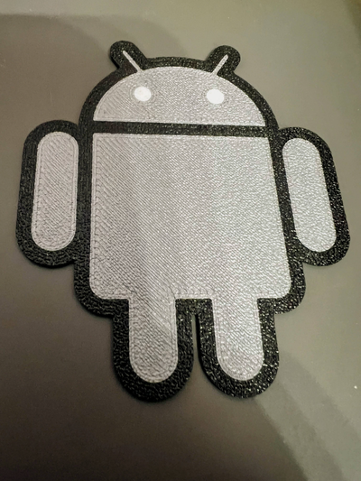 android man logo - multi colour by marcos p art signs & logos fanart 3d print model - Mito3D