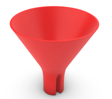 vent funnel 3 inch by abombdesigns household house models funnels funnelvent ventfunnel 3d print model - Mito3D