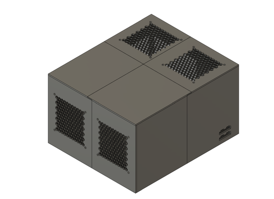 recinto 16 disco rígido by queijo frito passatempo faça eletrônicos hba servidor hddenclosure 3d print model - Mito3D