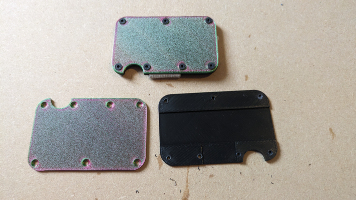 minimalist cüzdan by bilardo oynamak moda modeller kart kulp destek 3d print model - Mito3D