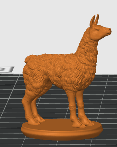 an alpaca by urso escocês miniaturas animais lhama miniatura brinquedo 3d print model - Mito3D