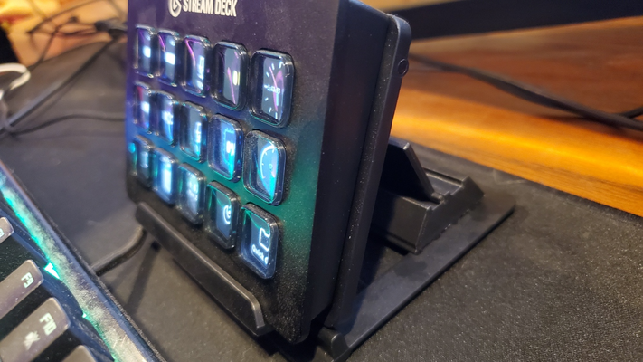 elgato stream deck height booster by doodleprinting hobby & diy electronics 3d print model - Mito3D