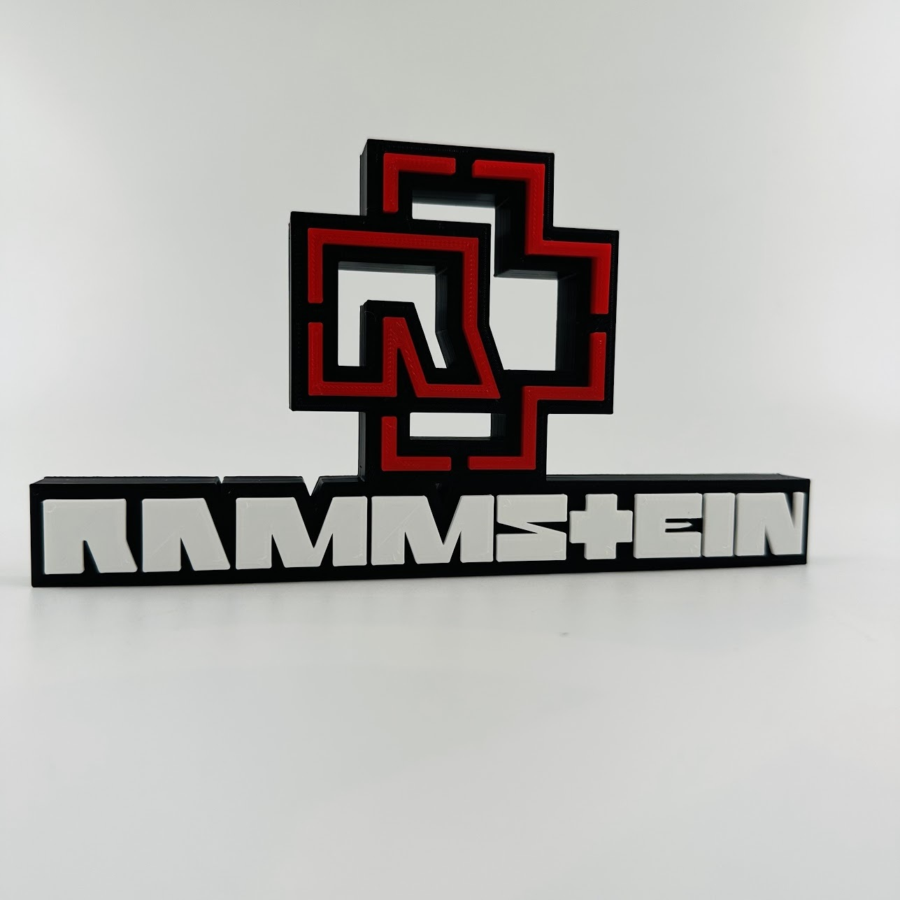 rammstein logo by smart3d gabriel gomes hobi kendin yap müzik anahtarlık işaret placa toplamak 3D print model - Mito3D