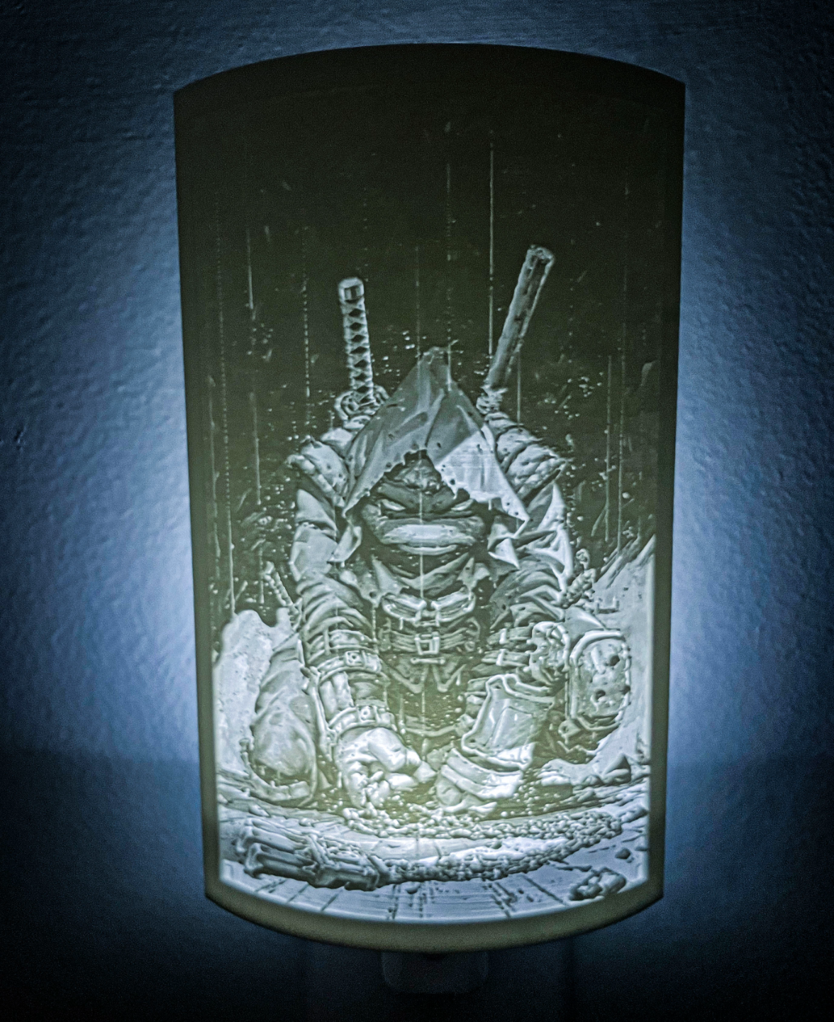 zuletzt ronin nacht licht lithophan tmnt ninja schildkröten by 3d druckt woche kunst modelle teenager mutant chaos ralph donatello leonardo litho schnell einfach comic splitter aktenvernichter 3D print model - Mito3D