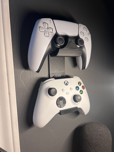 xbox one ps5 controller wall mount by nownstop tools organizers 3d print model - Mito3D