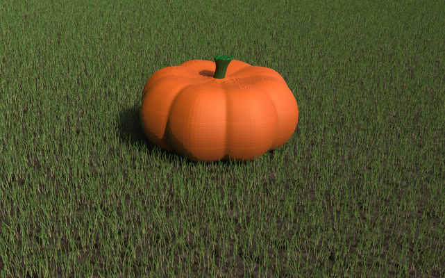 a straight up shallow pumpkin by tsitsi household decor halloween spooky 3d print model - Mito3D