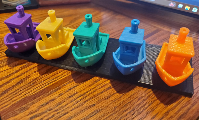 5 barco 3d banquillo muelle by impresión garabatos arte modelos bote banco 3dbenchy estante soporte almacenamiento escultura 3dprinting 3d print model - Mito3D