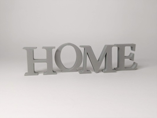pie letras by conocido molinos casa decoración 3d print model - Mito3D