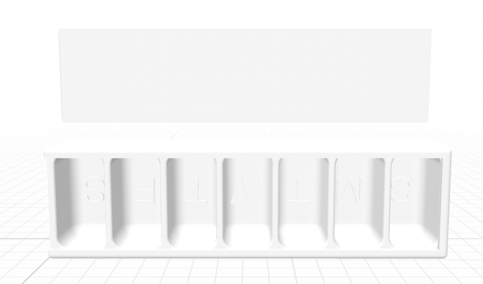 7 pille veranstalter geteilt by christianperry haushalt haus modelle 3d print model - Mito3D