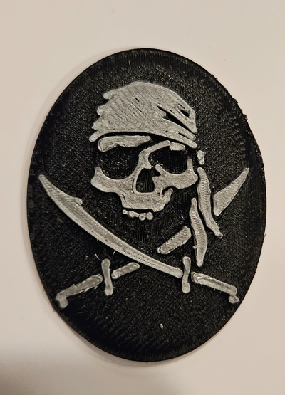 jolly roger pendent insert by dallasstarsfan fashion jewelry jollyroger pirate necklace 3d print model - Mito3D