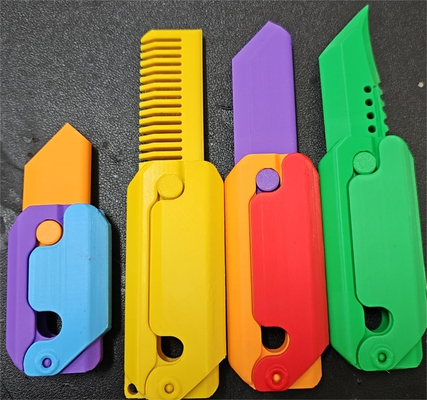 longer tiktok gravity knife styles remixed by toys & games fidget toy print in place tik tok 3d print model - Mito3D