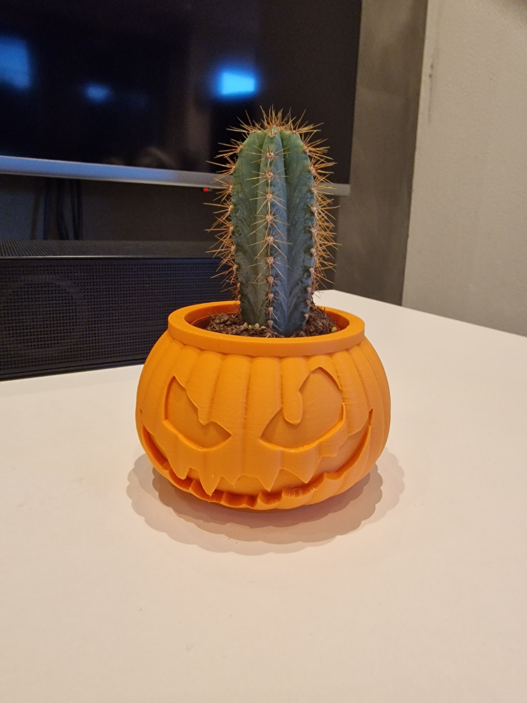 halloween bowl - flower pot by madness3d household decor 2023 art jack o latern jack-o'-lantern pumpkin decoration kitchen gadget festivities festivity festivegift 3D print model - Mito3D