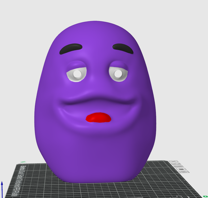 cursed grimace mask by 3domsculpts props & cosplays masks helmets funny meme trend mcdonalds halloween costume dressup cosplay scary spooky 3d print model - Mito3D