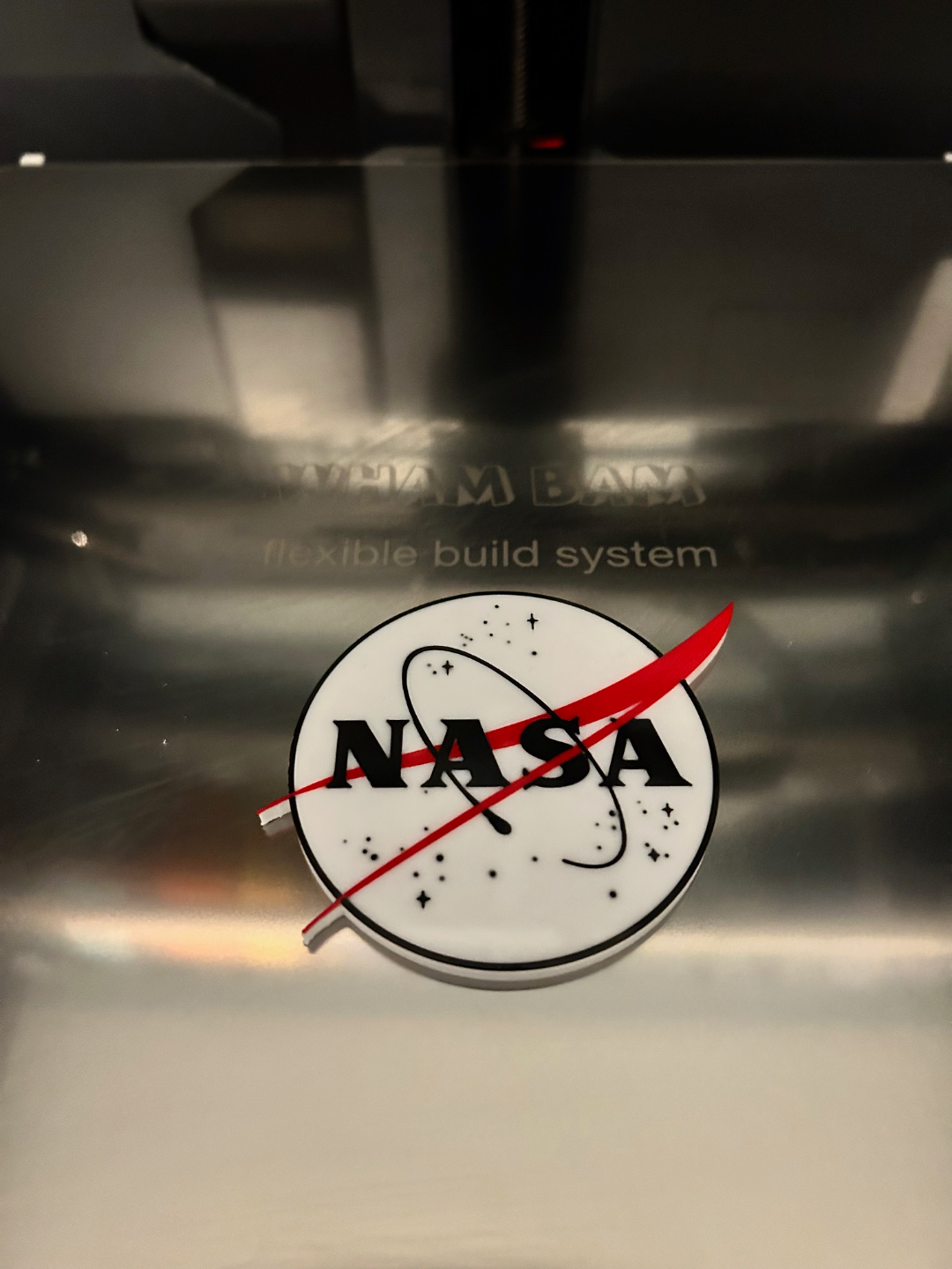 nasa logo by whicks10 arte 2d imán espacio refrigerador 3D print model - Mito3D