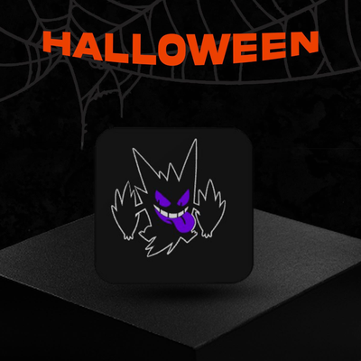 halloween mega gengar lightbox by amore stampe giocattoli giochi pokemon 2023 3d print model - Mito3D