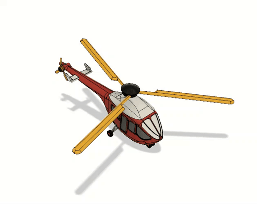 bonbons hélicoptère mouvements by noir jack loisir diy véhicules automobile mignonne miniature jouets 3d print model - Mito3D