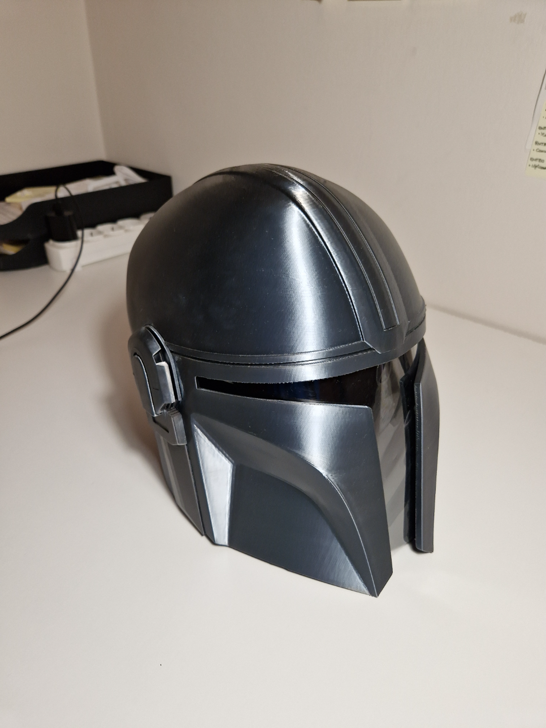 mandalorian casco supporto ottimizzazione vecchio versione remixato by nyx nk oggetti scena cosplay maschere caschi mando din djarin guerre stellari 3D print model - Mito3D