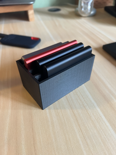 solid state hard drive box by ilostmycarkeys hobby & diy electronics case samsung storage 3d print model - Mito3D