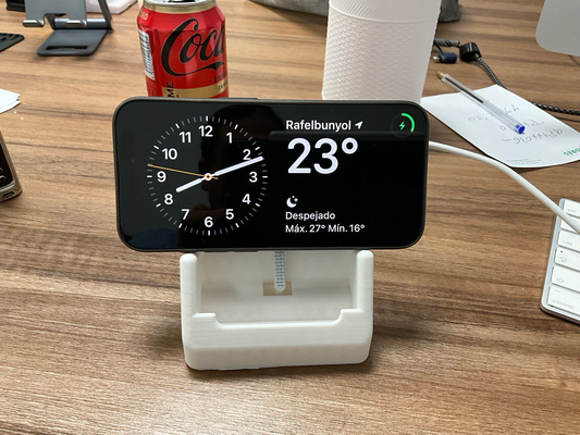 iphone magsafe stand horizontal vertical mode by acevalsl household office 3d print model - Mito3D