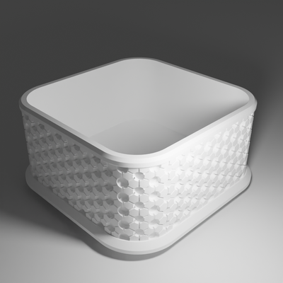 box 3 circle by fallenangel household decor storage storagebox 3d print model - Mito3D