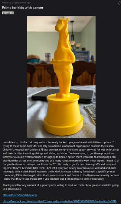 izzy fondazione giraffa by harry leach arte sculture 3d print model - Mito3D