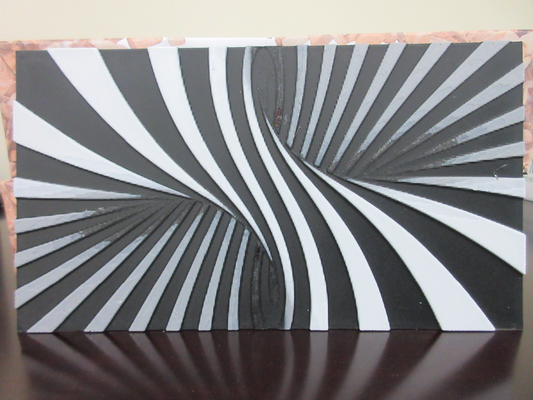 twisted - hueforge by 4thlinerebel art models opticalillusion filamentpainting 3d print model - Mito3D