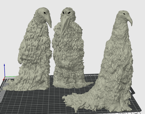 erosão pássaros tiktok by plastic3d miniaturas criaturas pássaro louco ártico gelo frio neve 3d print model - Mito3D