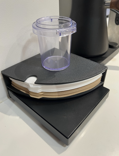 v60 filtro taglia 02 specchio nero scala misc mensola by tostato utensili organizzatori caffè espresso versare 3d print model - Mito3D