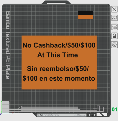 no cashback large bills by grey wolf art signs & logos 3d print model - Mito3D