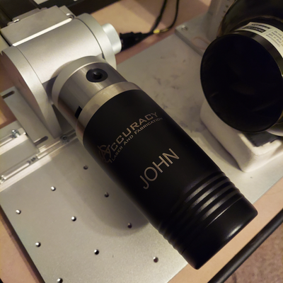 20 oz copo fixação rotativo by johnostith ferramentas máquina laser gravador 3d print model - Mito3D