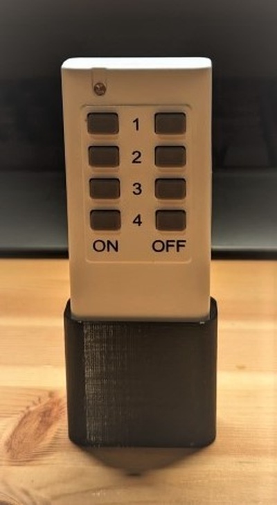 choramingando fio saída controlo remoto suporte by ken moinhos casa escritório tomada 3d print model - Mito3D