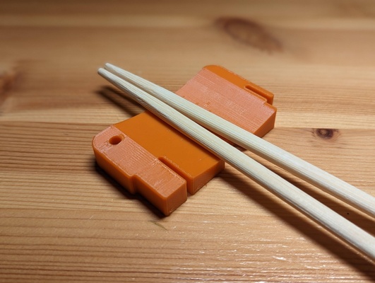 elephant chopstick rest holder by ken mills household house models chopsticks chopstickholder chopstickrest 3d print model - Mito3D