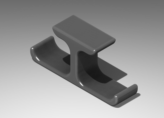 çift sıra kulaklık kulp destek by masa tuz ev halkı ofis 3d print model - Mito3D