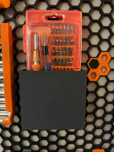 panal pared almacenamiento vastar destornillador conjunto bolsillo soporte by barbasnoo herramientas organizadores organizador compartimiento caja envase 3d print model - Mito3D