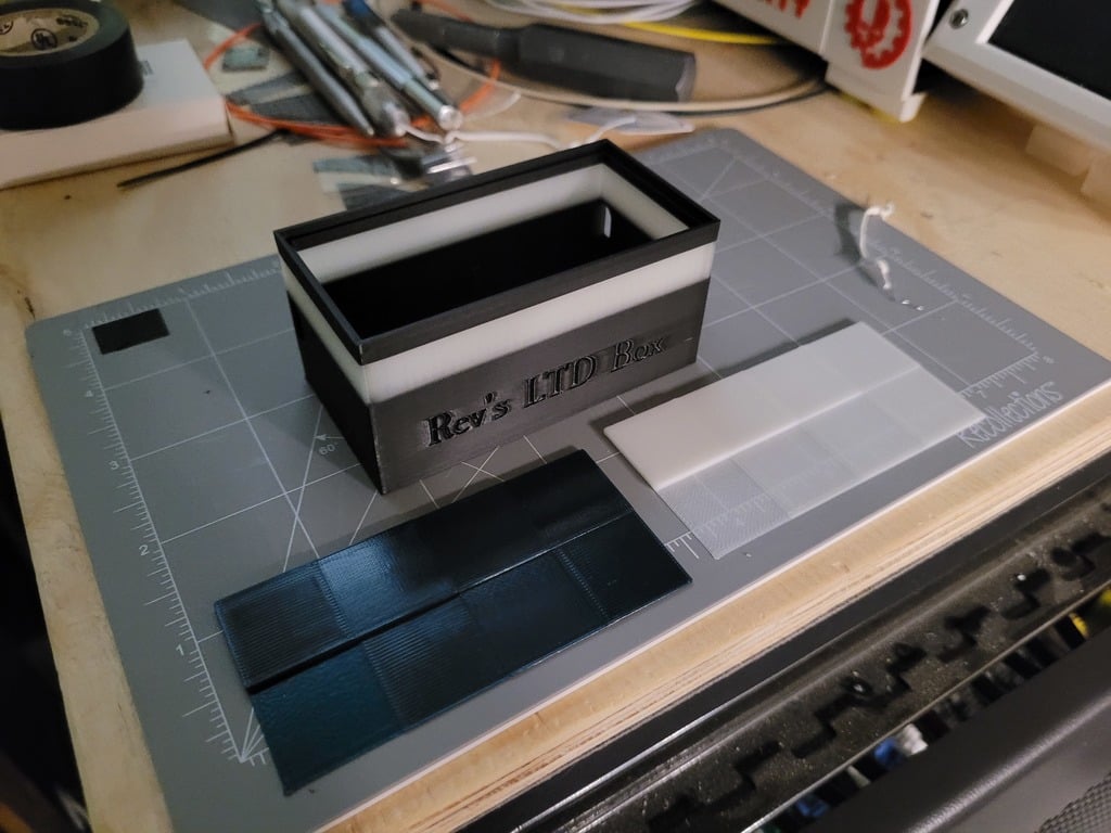 rev's test box by revhazlett art models calibrationtest led lightbox 3D print model - Mito3D