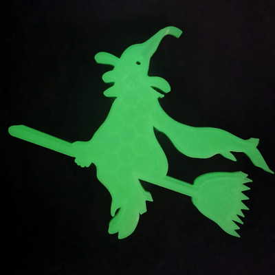decorative witch by iain willis household decor halloween decoration glow in dark 3d print model - Mito3D