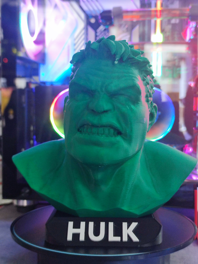 hulk bust remixed by pcdepann miniatures creatures 3d print model - Mito3D