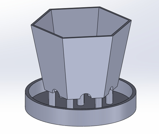 suculento plantador by elefante casa jardim vaso plantio suporte flor panela suculenta porta suculentas 3D print model - Mito3D