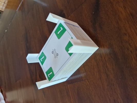 cartão coberta suporte by mrvn bhmnn brinquedos jogos borda cartas uno titular armazenamento cartões phase10 3d print model - Mito3D