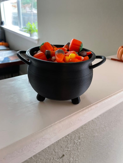 halloween cauldron decoration shared by kieras 3d creations household decor bowl 3d print model - Mito3D